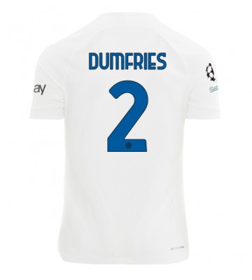 Inter Milan Denzel Dumfries #2 Udebanetrøje 2023-24 Kort ærmer